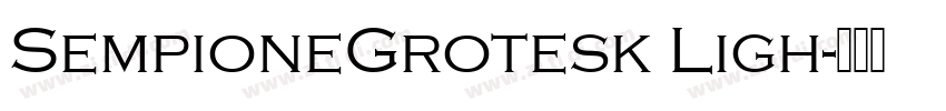 SempioneGrotesk Ligh字体转换